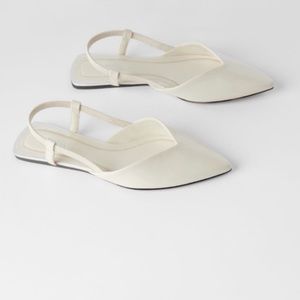 SLINGBACK FLATS WITH SLIT